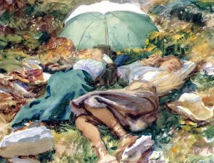 A Siesta by John Singer Sargent - Hand-Painted Oil Painting Reproduction