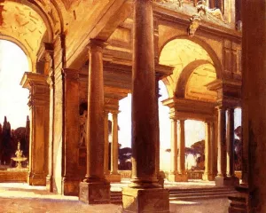A Study of Architecture, Florence by John Singer Sargent - Hand-Painted Oil Painting Reproduction