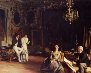 An Interior in Venice by Oil Painting Reproduction