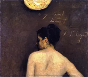 Back View of a Nude Model by John Singer Sargent Oil Painting Reproduction
