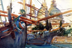 Behind the Salute by Oil Painting Reproduction
