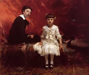 Edouard and Marie-Louise Pailleron by John Singer Sargent - Hand-Painted Oil Painting Reproduction
