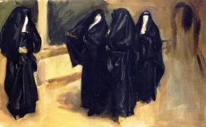 Four Arab Women by John Singer Sargent - Hand-Painted Oil Painting Reproduction