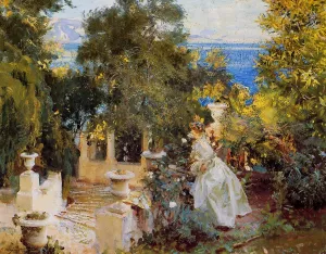 Garden in Corfu by John Singer Sargent Oil Painting Reproduction
