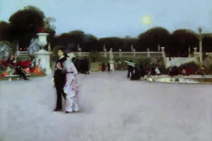 In the Luxembourg Gardens by John Singer Sargent Oil Painting Reproduction