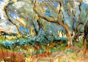 Landscape 1909 Corfu by John Singer Sargent Oil Painting Reproduction