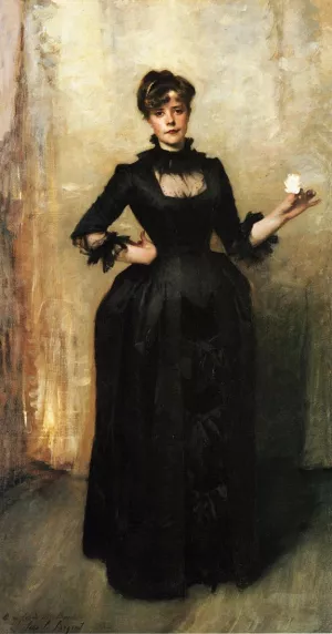 Louise Burckhardt also known as Lady with a Rose by John Singer Sargent Oil Painting Reproduction