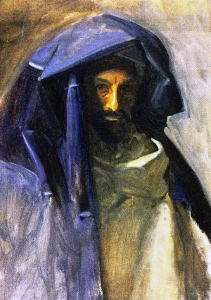 Man in a Blue Mantle by John Singer Sargent Oil Painting Reproduction