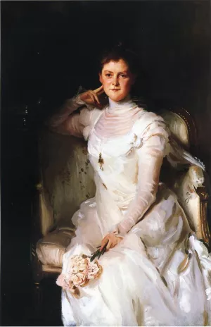 Mrs. Joshua Montgomery Sears by John Singer Sargent - Hand-Painted Oil Painting Reproduction