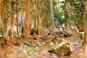 Pine Forest by John Singer Sargent Oil Painting Reproduction