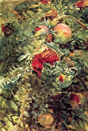 Pomegranates by John Singer Sargent - Hand-Painted Oil Painting Reproduction