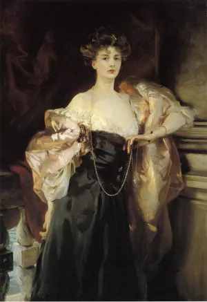 Portrait of Lady Helen Vincent, Viscountess d'Abernon by John Singer Sargent - Hand-Painted Oil Painting Reproduction