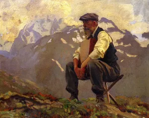Reconnoitering by John Singer Sargent - Hand-Painted Oil Painting Reproduction