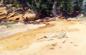Sand Beach, Schooner Head, Maine by John Singer Sargent Oil Painting Reproduction