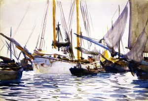 Shipping Off Venice by John Singer Sargent Oil Painting Reproduction