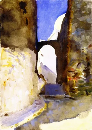Street, Tangier by Oil Painting Reproduction