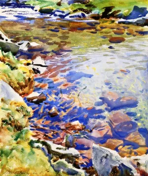 The Brook by John Singer Sargent - Hand-Painted Oil Painting Reproduction