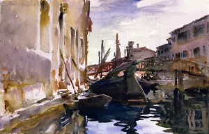 The Giudecca, Venice by John Singer Sargent - Hand-Painted Oil Painting Reproduction