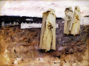Three Berber Women by Oil Painting Reproduction