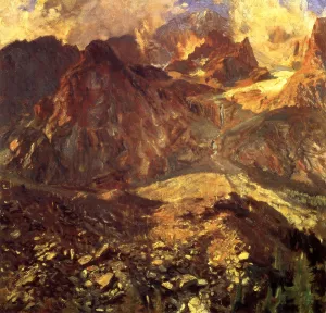 Val d'Aosta by John Singer Sargent - Hand-Painted Oil Painting Reproduction