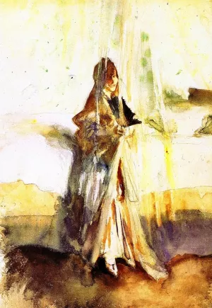 Venetian Woman by a Bed by John Singer Sargent - Hand-Painted Oil Painting Reproduction
