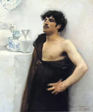 Young Man in Reverie by Oil Painting Reproduction